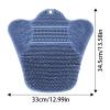 Silicone Shower Foot Scrubber Mat with Suction Cups view 2