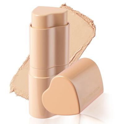 Cream Blush Stick, Easy-Blending Color for Lips and Cheeks, Versatile Heart-Shaped, Sweat-Resistant