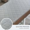 LDLCYCN White Massage Table Mattress Topper, 180 × 70 cm, 6 cm Thick, with Elastic Straps view 4