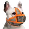 Dog Muzzle for Short Snouts - Orange XXS view 1
