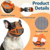 Dog Muzzle for Short Snouts - Orange XXS view 2