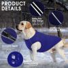 CITTOILE Waterproof Dog Coat with Zipper, Blue, XS view 2