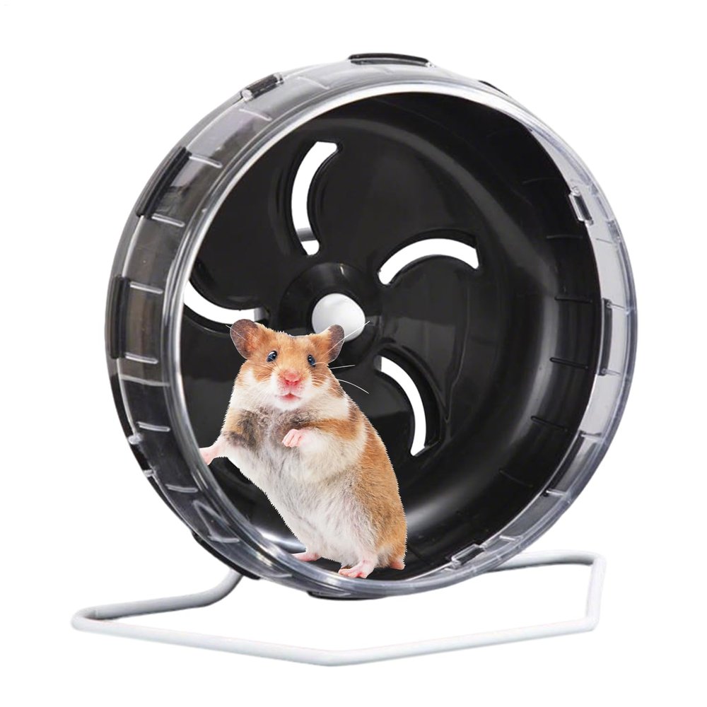 Quiet Hamster Wheel with Adjustable Stand