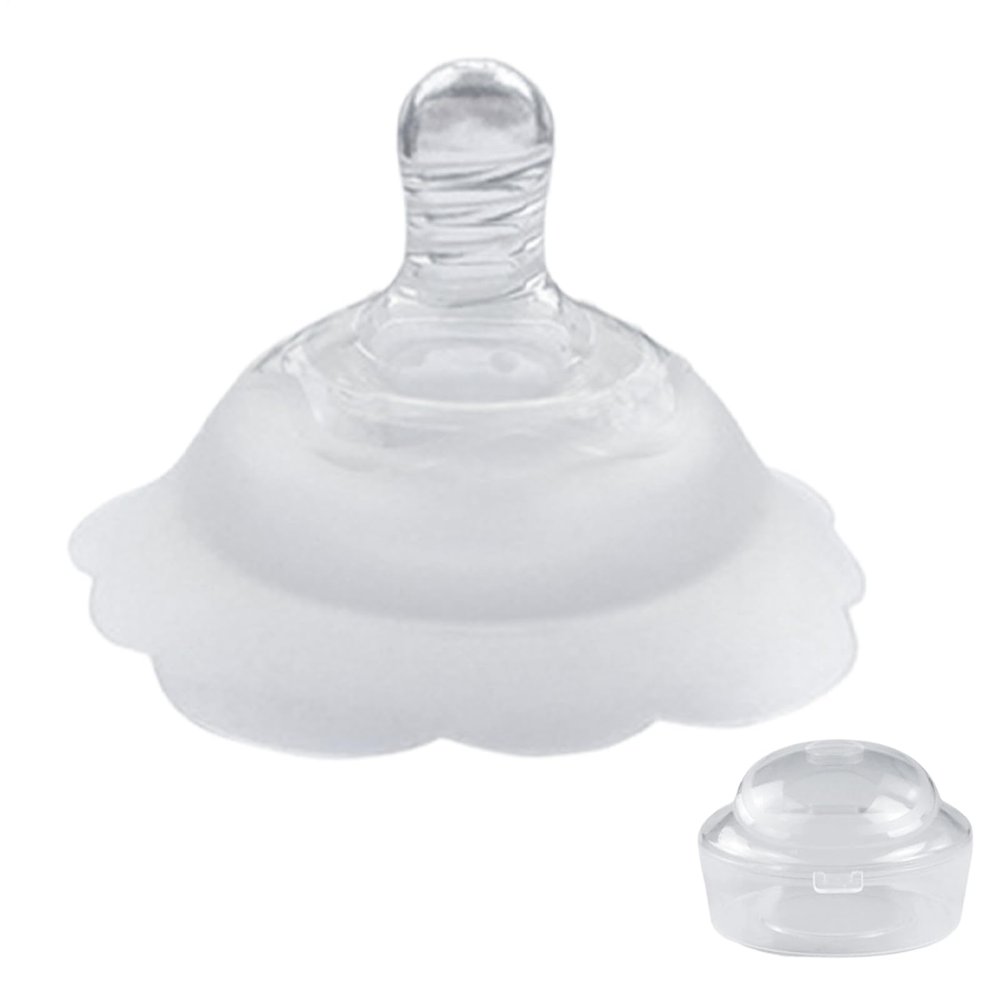 Reusable Silicone Nipple Shield for Breastfeeding with Storage Case