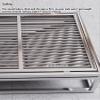 Generic Stainless Steel Dog Toilet Training Tray, Indoor/Outdoor, Direct Drainage, 95 x 60 cm view 3