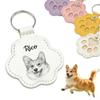 Personalized Pet Memorial Pendant with UV Print - Paw Print Design for Dogs & Cats view 1