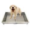 Portable Dog Toilet Training Tray with Lockable Pull-Out Tray, Stainless Steel Puppy Potty for Indoor and Outdoor Housebreaking view 4