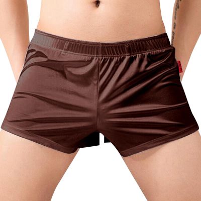 Foweknow Men's Silk Boxer Shorts, Soft, Comfortable, Breathable, Lightweight