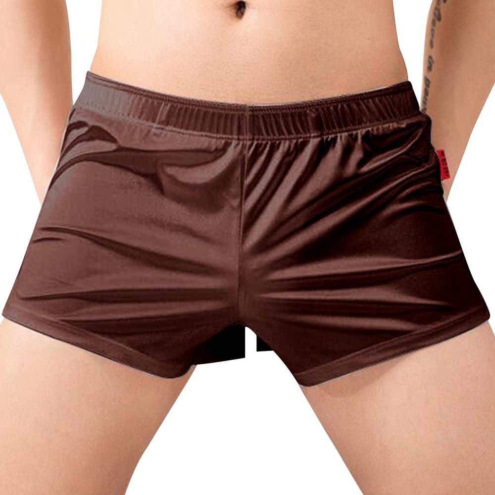 Foweknow Men's Silk Boxer Shorts, Soft, Comfortable, Breathable, Lightweight