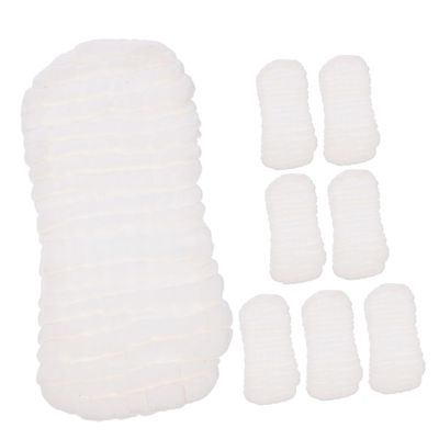 minkissy 8-Pack Reusable White Cloth Diaper Inserts for Newborns, Breathable and Washable