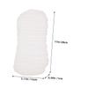 minkissy 8-Pack Reusable White Cloth Diaper Inserts for Newborns, Breathable and Washable view 2
