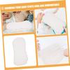 minkissy 8-Pack Reusable White Cloth Diaper Inserts for Newborns, Breathable and Washable view 3