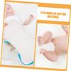 minkissy 8-Pack Reusable White Cloth Diaper Inserts for Newborns, Breathable and Washable view 4