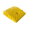 WRYSQBHJYB Interlocking Curb Ramps for Driveways, Heavy-Duty Plastic, Portable Non-Slip Threshold Ramp, Yellow, 10 x 18 x 7 in view 1