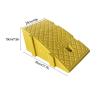 WRYSQBHJYB Interlocking Curb Ramps for Driveways, Heavy-Duty Plastic, Portable Non-Slip Threshold Ramp, Yellow, 10 x 18 x 7 in view 3