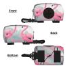 WXXWXD Pink Flamingo Pet Travel Waste Bag Holder view 2