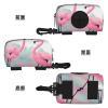 WXXWXD Pink Flamingo Pet Travel Waste Bag Holder view 3