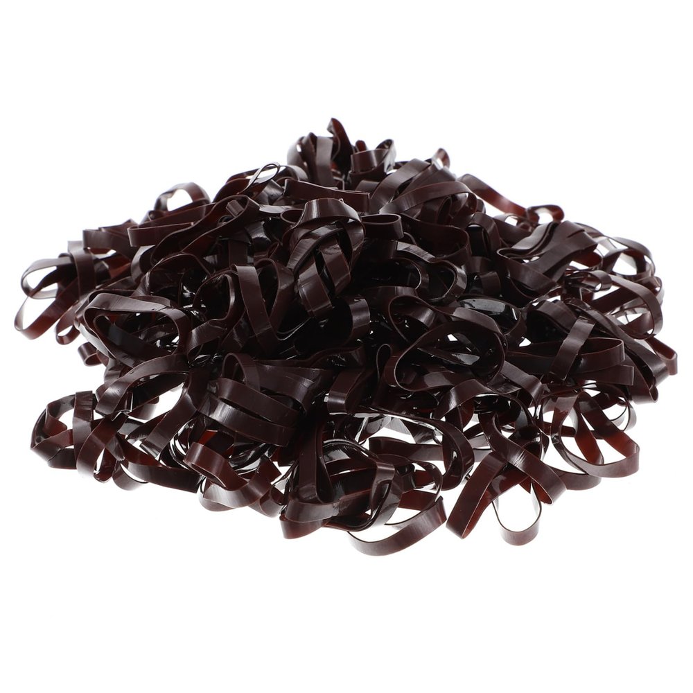 OUNONA Small Elastic Hair Ties, 500 Count, for Thick and Thin Hair