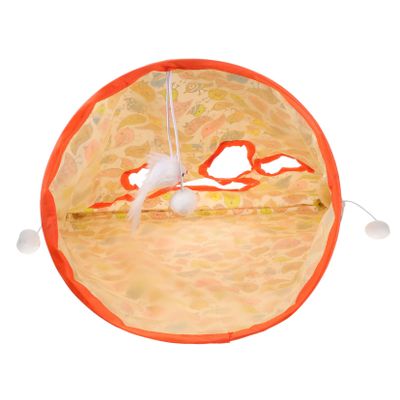 Abaodam Cat Play Tunnel with Plush Ball