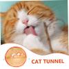 Abaodam Cat Play Tunnel with Plush Ball view 4