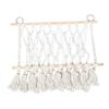 BESPORTBLE Hanging Nursery Toy Net, Cotton Rope and Wood, Boho Style, for Stuffed Animal Storage view 1
