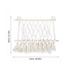 BESPORTBLE Hanging Nursery Toy Net, Cotton Rope and Wood, Boho Style, for Stuffed Animal Storage view 2