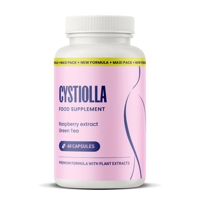 Cystiolla Natural Dietary Supplement, Raspberry Ketone, Green Tea & Caffeine, 60 Capsules