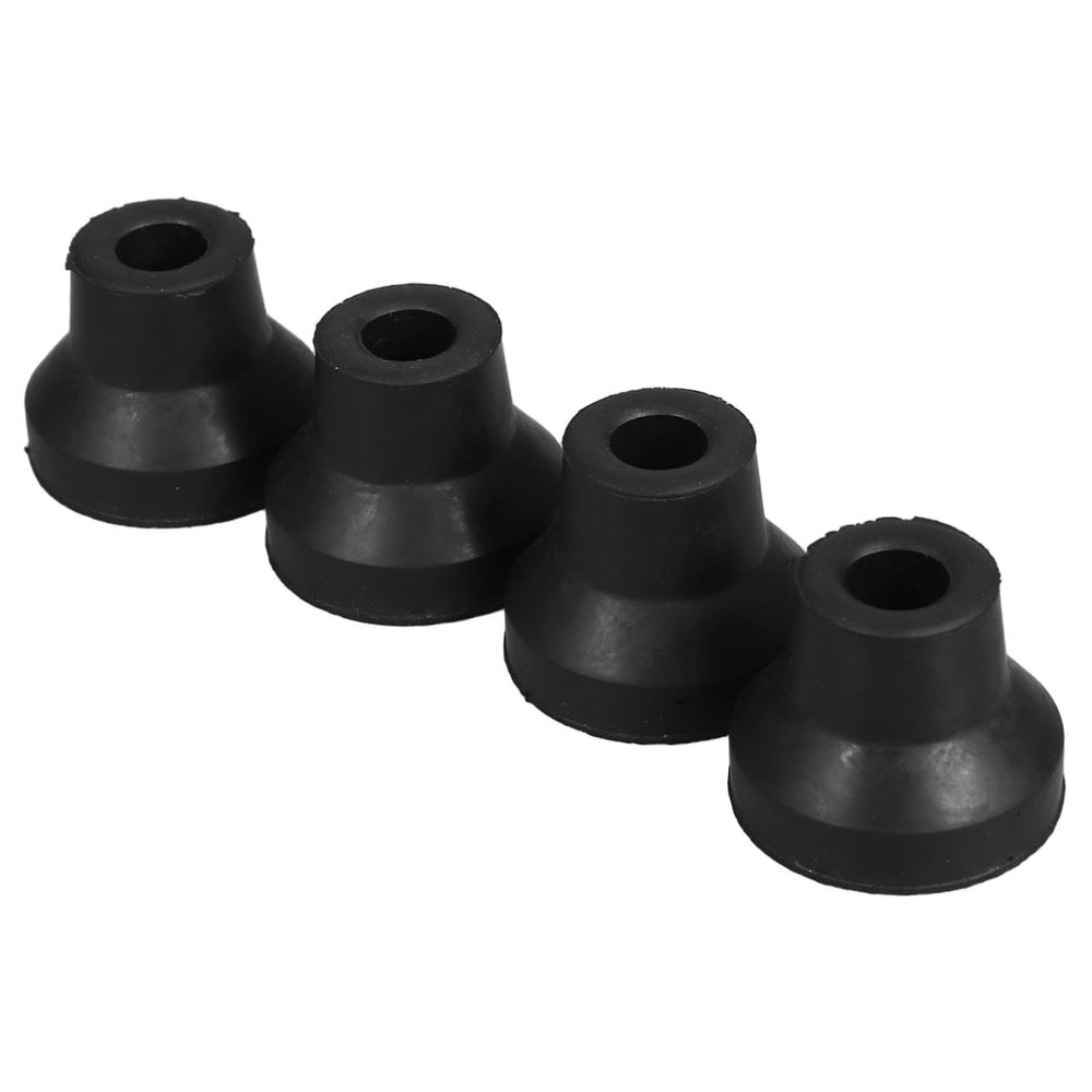 KOMBIUDA 4-Pack Replacement Rubber Tips for Quad-Base Walking Canes