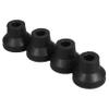 KOMBIUDA 4-Pack Replacement Rubber Tips for Quad-Base Walking Canes view 1