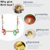 Parrot Swing Toy – Rope Perch, Cage Hanger | Vibrant Play Stand view 4