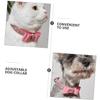Abaodam Waterproof Adjustable Microfiber Dog Collar with Rhinestones view 3