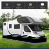 38 m/124 ft Easy-to-Install Exterior RV Skirt, 31-Inch-Tall Fifth-Wheel Skirt, Practical Storage Skirt for Trailers view 3