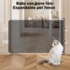 idqwsswt Adjustable and Foldable Baby Gate for Dogs, Foldable Dog Gate, Safety Fence for Kitchen, Living Room and Balcony view 3