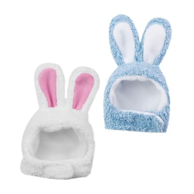 BESTonZON Cat Hats, 2-Pack, Washable Cashmere-Soft Bunny Ear Costumes