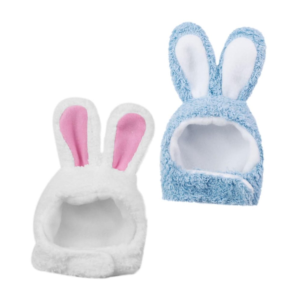 BESTonZON Cat Hats, 2-Pack, Washable Cashmere-Soft Bunny Ear Costumes