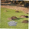 Toddmomy Resin Dog Memorial Stone, Paw-Shaped Pet Grave Statue, Shatter-Resistant and Weather-Resistant Garden and Backyard Grave Decoration view 3