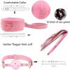ZeeKoug New Pink 10-Piece Comfortable Leather Sports Set with Eye Mask, Cross Buckle and Adjustable Whip, Yoga Accessories, Couple's Gift view 4