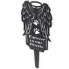 ARTSEWPLY Outdoor Memorial Stake for Dogs, Weather-Resistant, Black Metal view 1