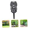 ARTSEWPLY Outdoor Memorial Stake for Dogs, Weather-Resistant, Black Metal view 2