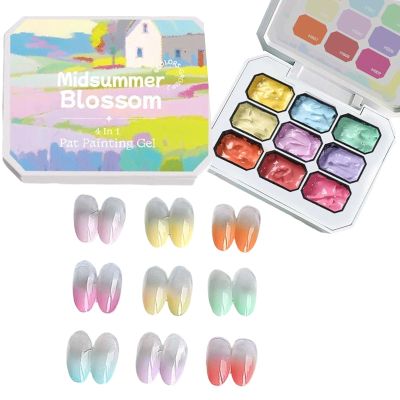 Nail Art Gel, Painting Gel, 9 Colors