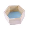 ZUNOXAZ Hexagonal Wooden Wall Shelf for Kids' Rooms and Offices, Blue view 1
