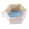 ZUNOXAZ Hexagonal Wooden Wall Shelf for Kids' Rooms and Offices, Blue view 2