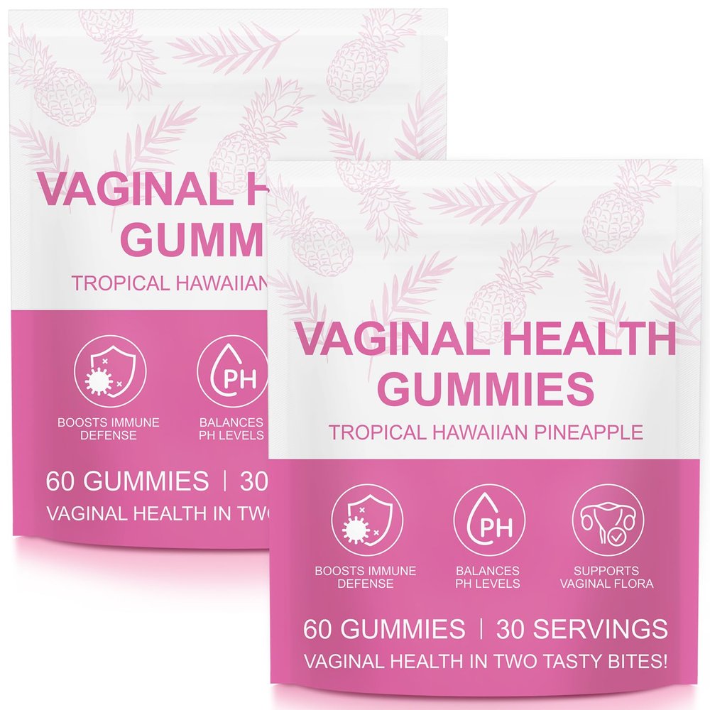1-Pack Premium Feminine Balance Gummies, pH Balance Gummies, Vegan Feminine Balance Gummies, 60 Count, Probiotics with Pineapple