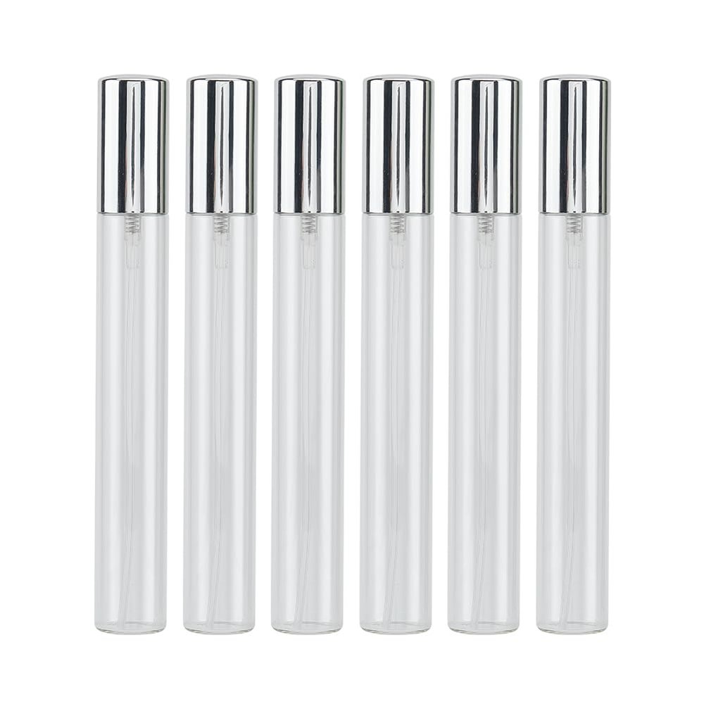 BEAMARKER 6-Pack 15 mL Glass Fine-Mist Perfume Atomizers