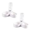 Automatic Cat Water Dispenser with Double Bowl, 2-Piece, PP, White view 1
