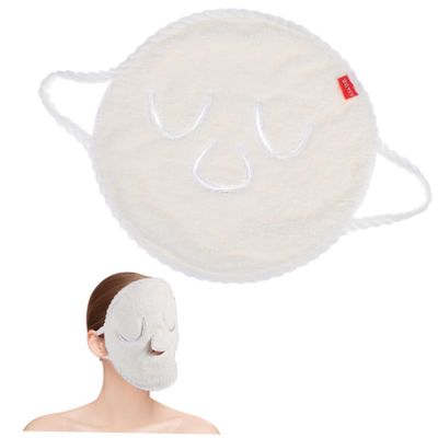 2-Pack Coral Fleece Facial Towels for Hot and Cold Compresses