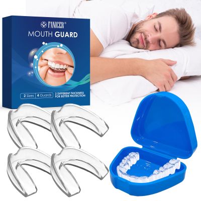 4-Piece Nighttime Teeth-Grinding Mouth Guard Set, 2 Sizes