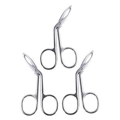 HAMPPLIES 3-Piece Stainless Steel Tweezers, Eyebrow Tweezers for Precise Hair Removal, Nose Hair and Facial Care, Multifunctional, Ergonomic, Travel Accessories