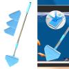 Aymzbd Aquarium Cleaning Brush, 55–95 cm Telescoping Handle, Triangle, 3-Head view 3
