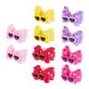 DECOMELODY 10-Piece Colorful Pet Hair Bows view 1